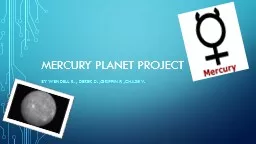 Mercury planet project