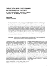ARTICLE Journal of Teacher Education Vol