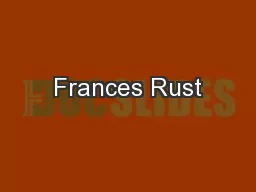 Frances Rust