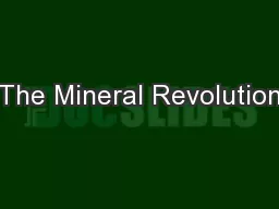 The Mineral Revolution