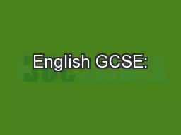 English GCSE: