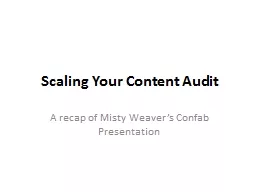 Scaling Your Content Audit
