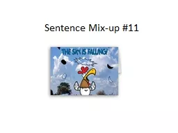 Sentence Mix-up #11