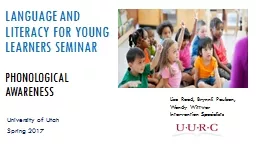 Language and literacy for young learners seminar