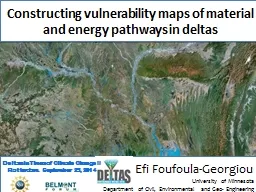 1 Constructing vulnerability maps of material and energy pa