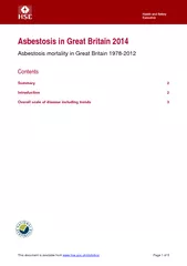 Health and Safety Executive Asbestosis in Great Britai