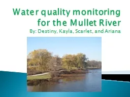 Water quality monitoring for the Mullet River