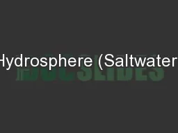 Hydrosphere (Saltwater)