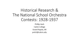 Historical Research &