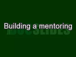 Building a mentoring