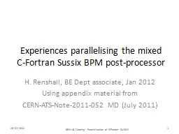 Experiences parallelising the mixed C-Fortran
