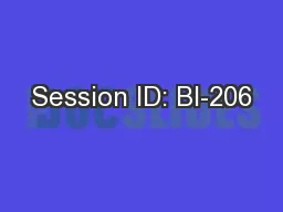 Session ID: BI-206