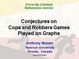 1 Conjectures on