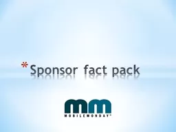 Sponsor fact pack