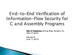 End-to-End Verification of Information-Flow Security for
