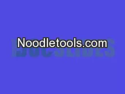 Noodletools.com