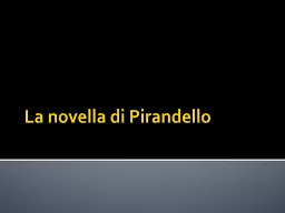 La novella di Pirandello