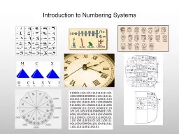Introduction to Numbering Systems and Binary