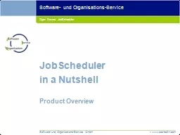 Open Source JobScheduler