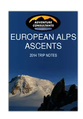 EUROPEAN ALPS ASCENTS  European Ascents Programme  Mon