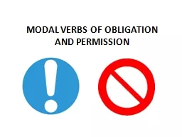 MODAL VERBS OF OBLIGATION AND PERMISSION