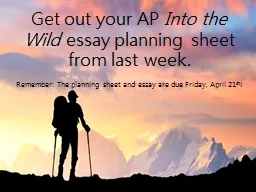 Get out your AP