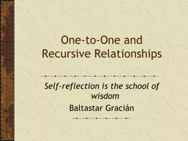 One-to-One and Recursive Relationships