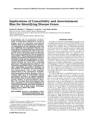 Implications of Comorbidity and Ascertainment Bias for