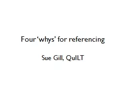 Four ‘whys