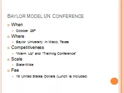Baylor Model UN Conference
