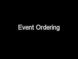 Event Ordering