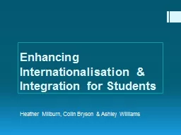 Enhancing Internationalisation & Integration for Studen