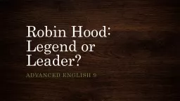 Robin Hood: