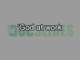 ‘God at work