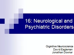 16: Neurological and Psychiatric Disorders