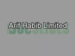 Arif Habib Limited