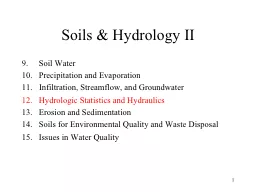 1 Soils & Hydrology II