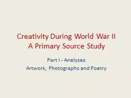 Creativity During World War II