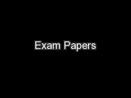 Exam Papers