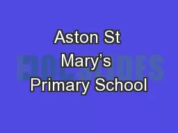 Aston St Mary’s Primary School