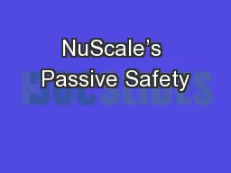 NuScale’s Passive Safety