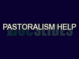 PASTORALISM HELP