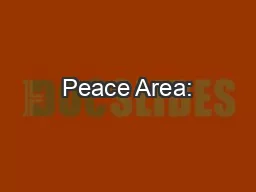 Peace Area: