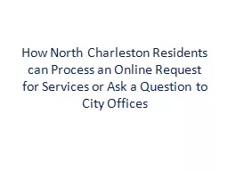 How North Charleston Residents can Process an Online Reques