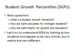 Student Growth Percentiles