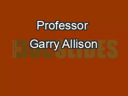 Professor Garry Allison