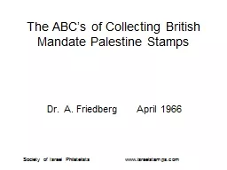 The ABC’s of Collecting British Mandate Palestine Stamps