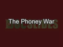 The Phoney War