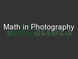 Math in Photography