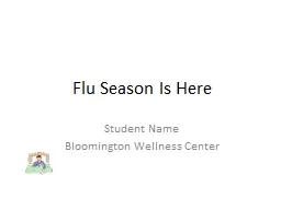 Flu Season Is Here